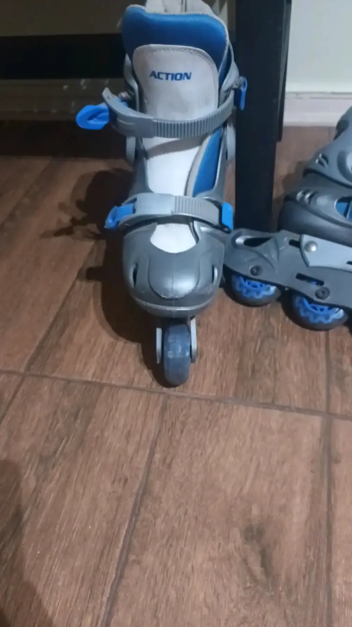 Patines en línea Action gris y azul - 3