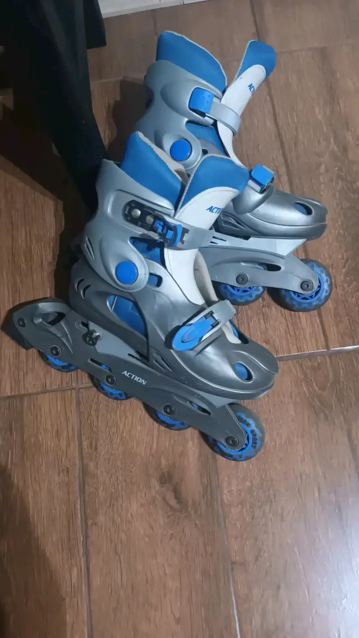 Patines en línea Action gris y azul - 4