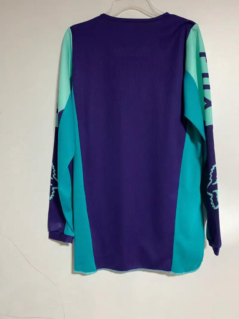 Polera de motocross Fox 180 YXL azul y turquesa - 2