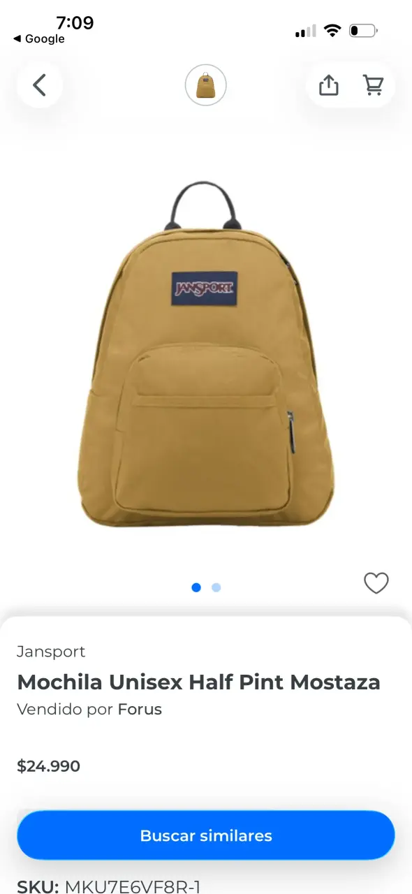 Mochila Jansport Half Pint Mostaza Unisex - 2