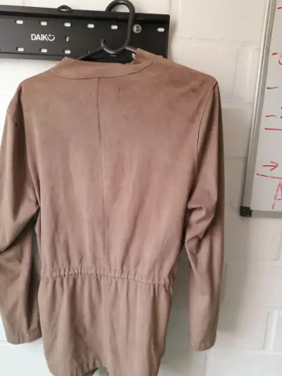 Tapado piel de durazno marrón para mujer Zara - miniatura 1