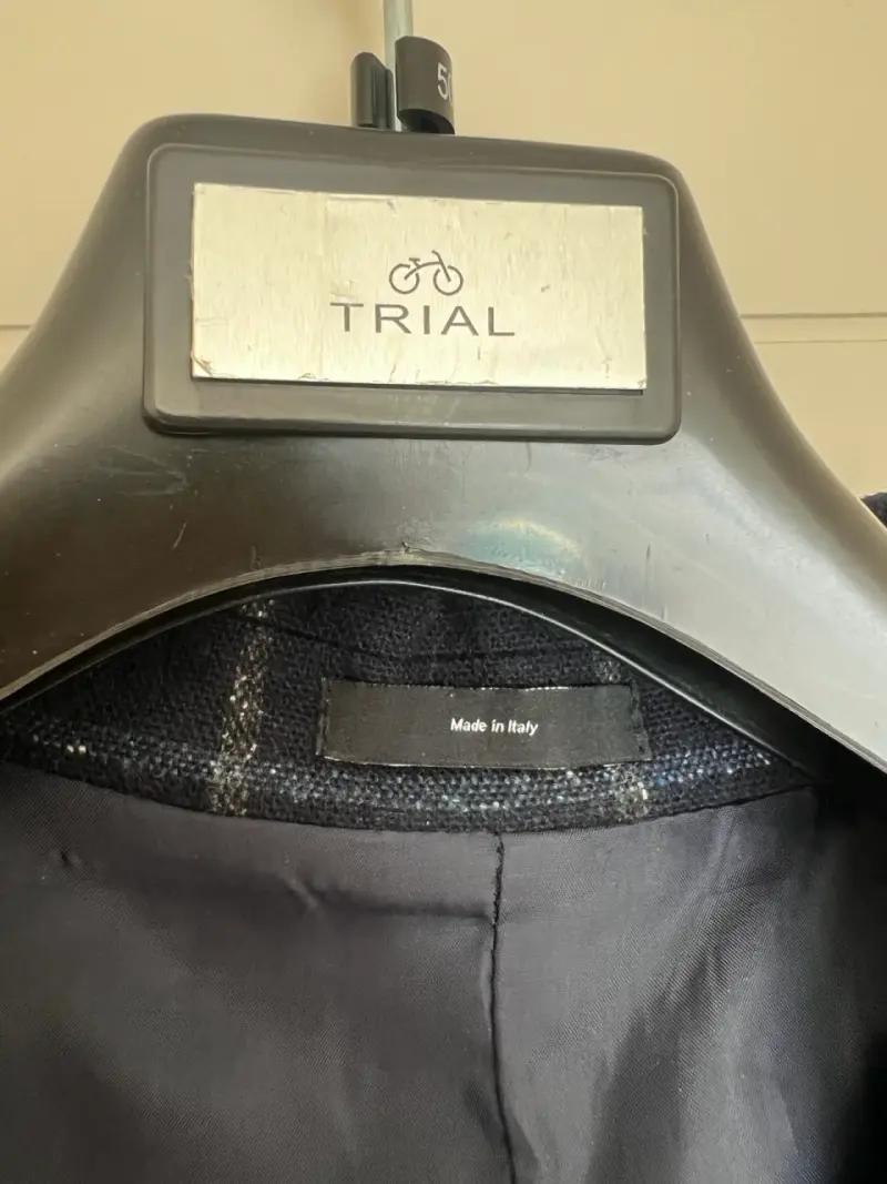 Blazer a cuadros gris marca Trial - 3