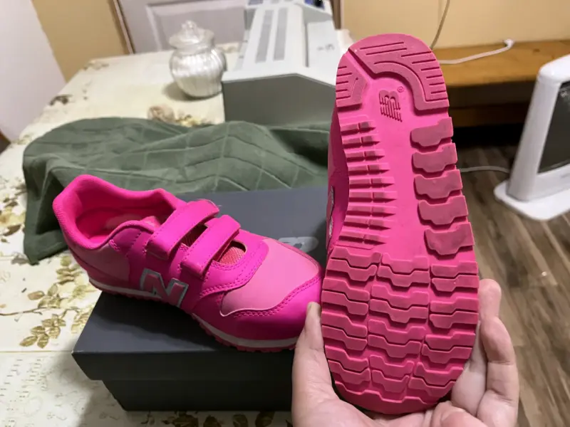 Zapatillas deportivas rosas para niños New Balance - 3