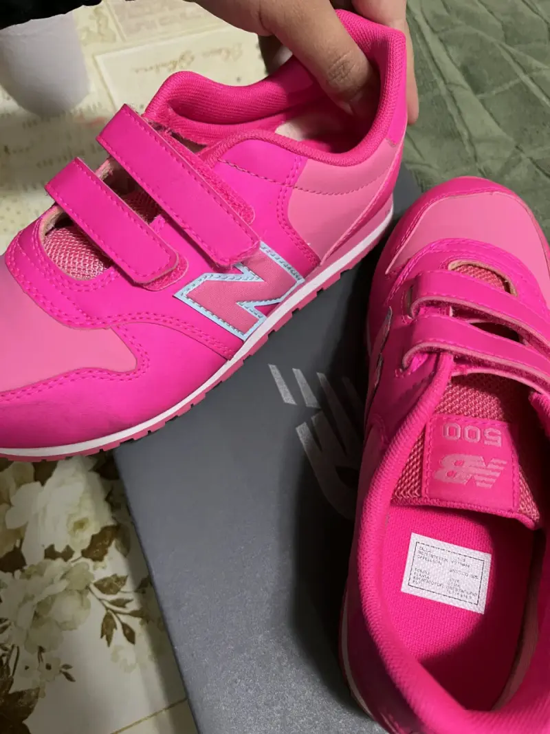 Zapatillas deportivas rosas para niños New Balance - 4