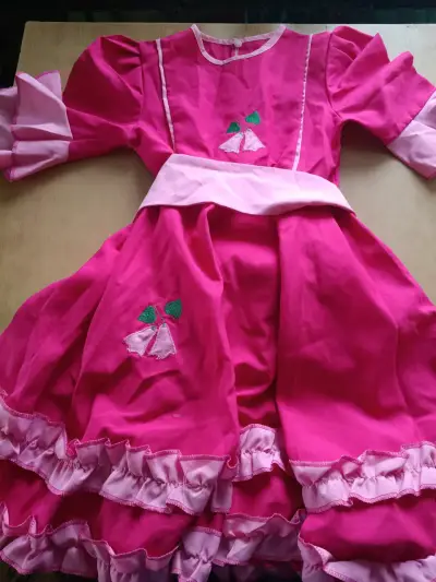 Vestido de cueca niña rosado - miniatura 1