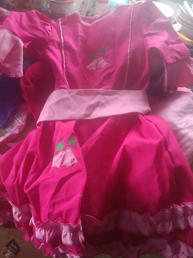 Vestido de cueca niña rosado - 3
