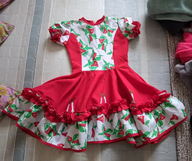 Vestido cueca talla 6-8 - 1