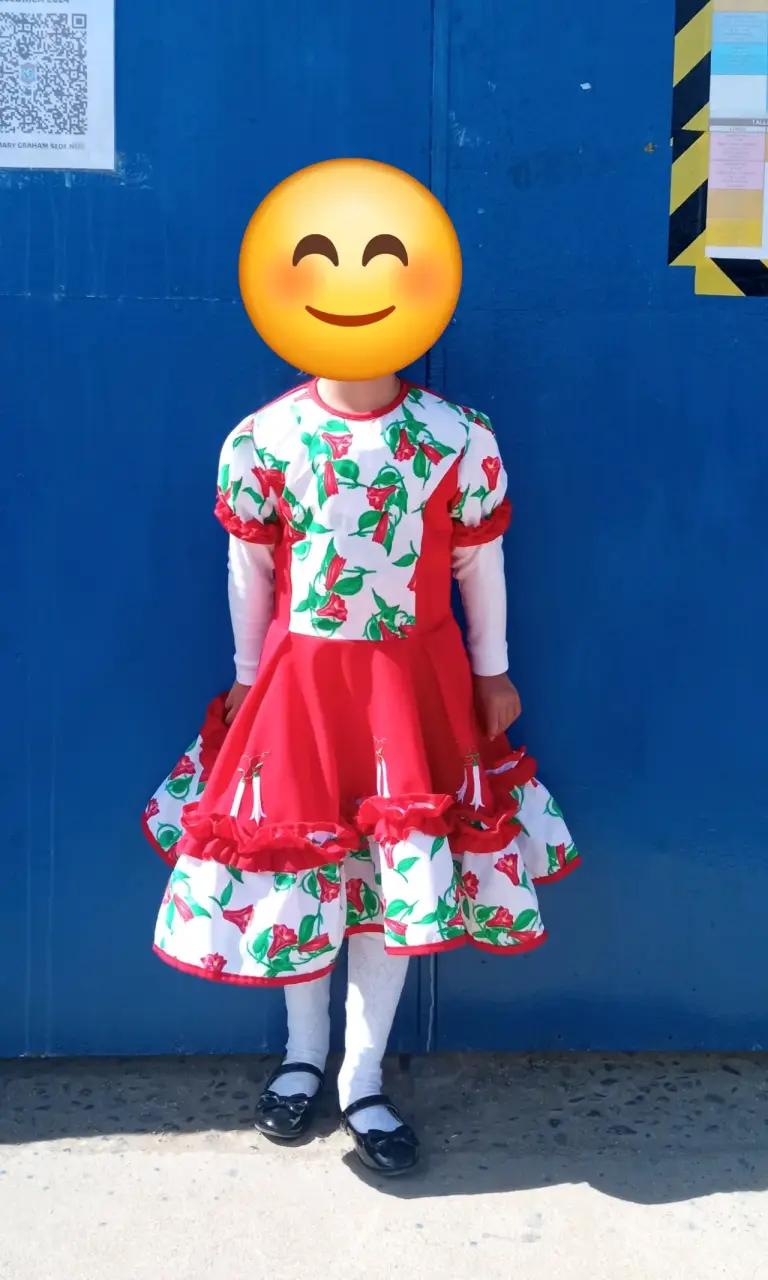 Vestido cueca talla 6-8 - 4