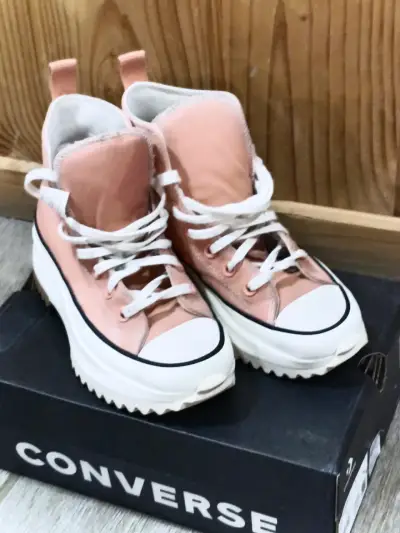 Zapatillas Converse Run Star Hike Hi rosadas - miniatura 1