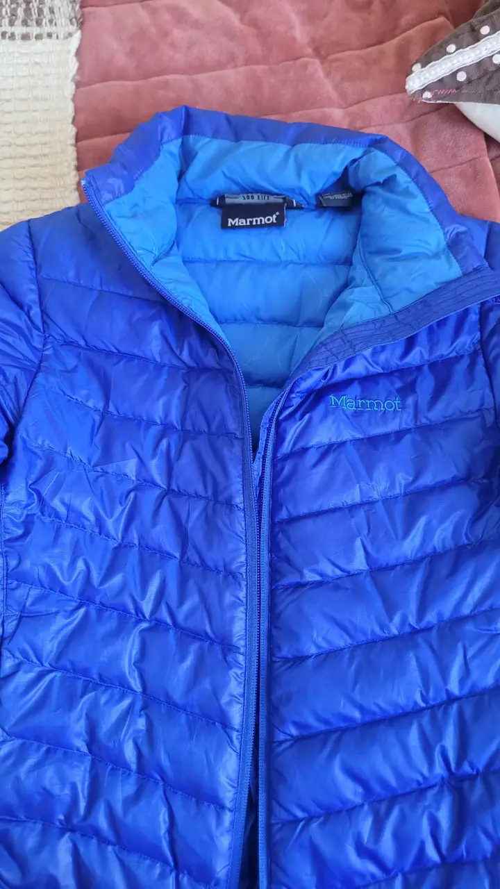 Chaqueta acolchada azul Marmot 700 Fill - 1