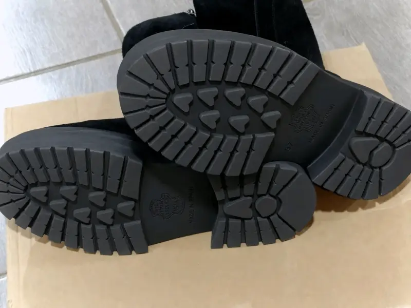 Botas Romano de cuero con suela gruesa negra 36 - 2
