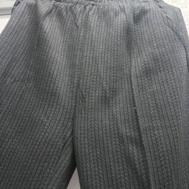 Pantalones de lana gris oscuro - 2