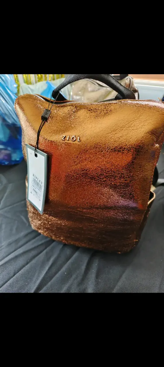 Mochila metálica bronce Ziol elegante - 3