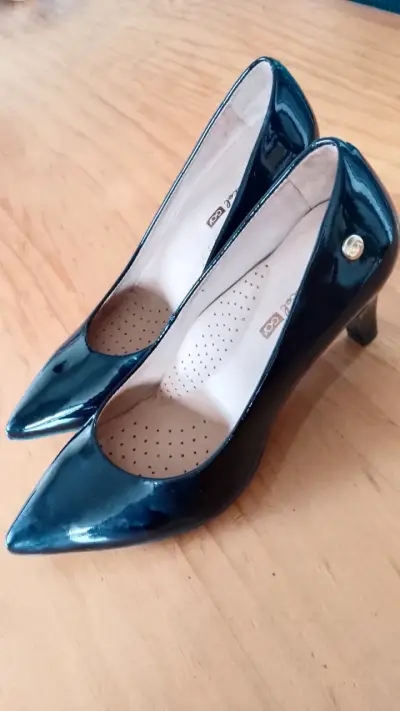 Tacones Gacel N° 34 negro charol - miniatura 1