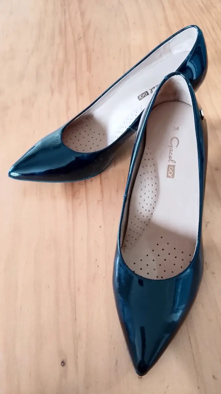 Tacones Gacel N° 34 negro charol - 2