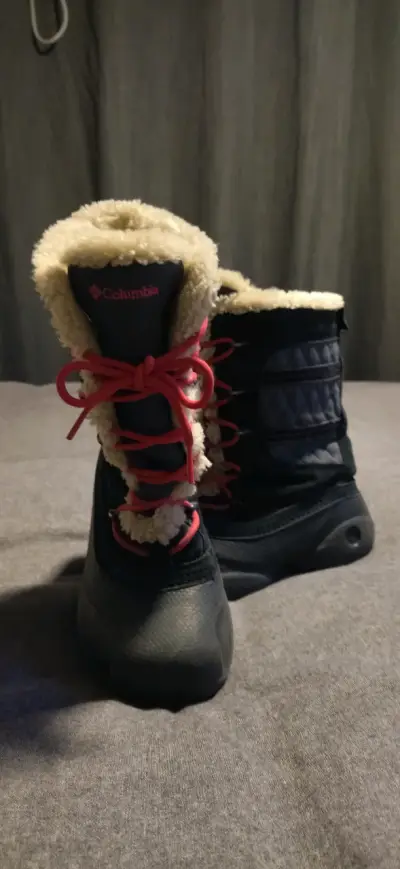 Botas de invierno Columbia negras con forro polar - miniatura 1