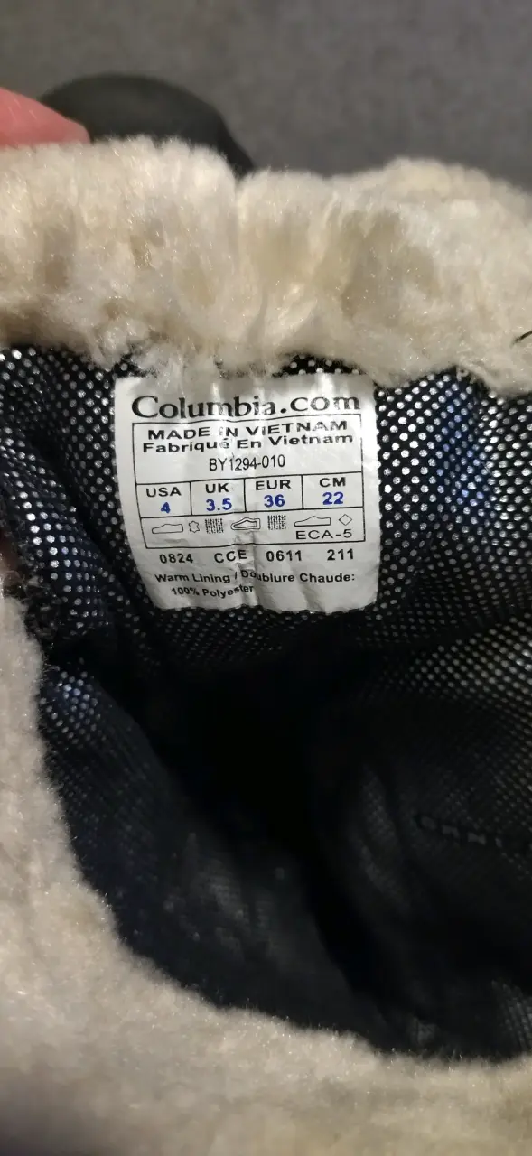 Botas de invierno Columbia negras con forro polar - 5