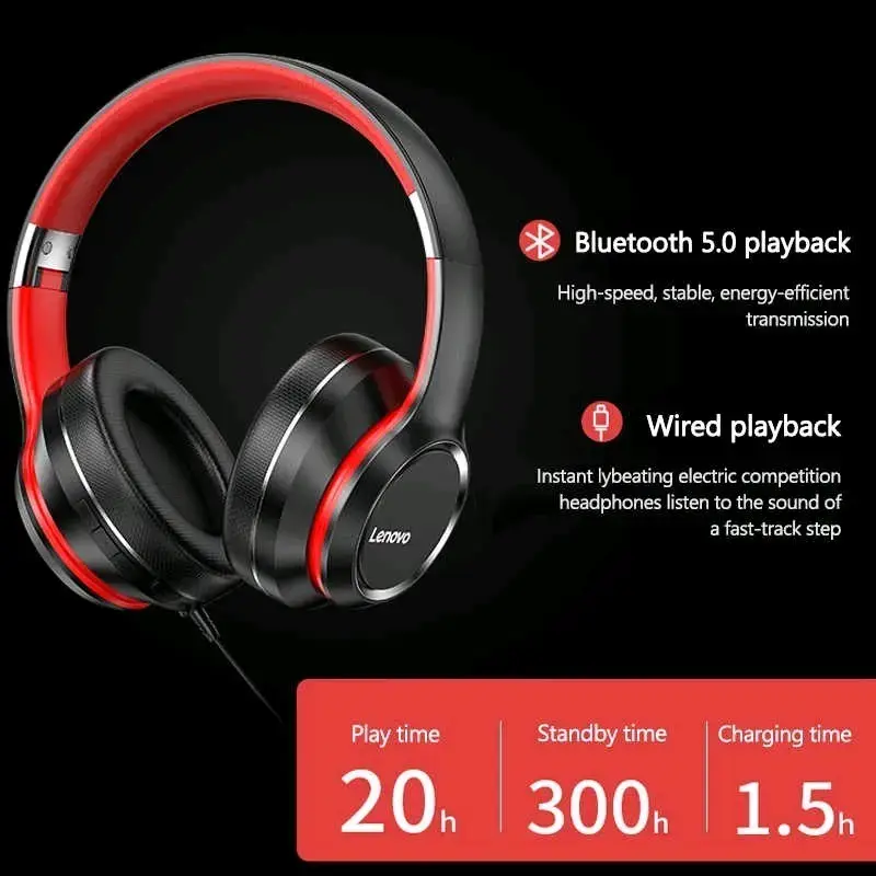 Auriculares Inalámbricos Lenovo HD200 con Bluetooth - 2