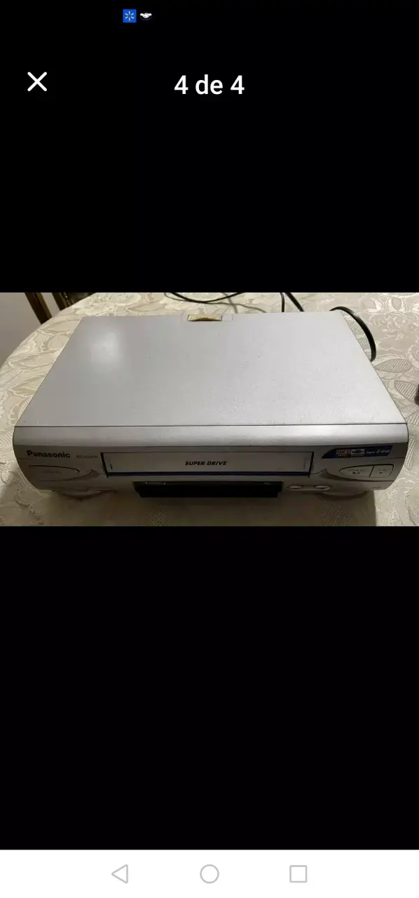 Reproductor VHS Panasonic Super Drive con control remoto - 1