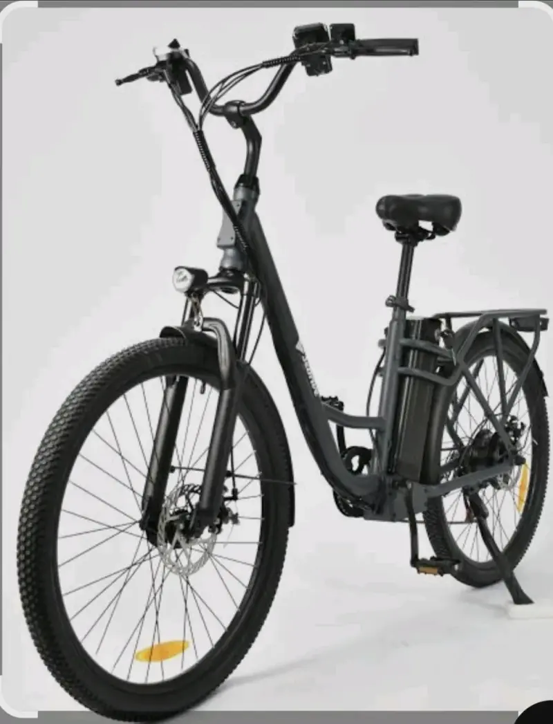 Bicicleta eléctrica 3Drive negra con batería potente - 3