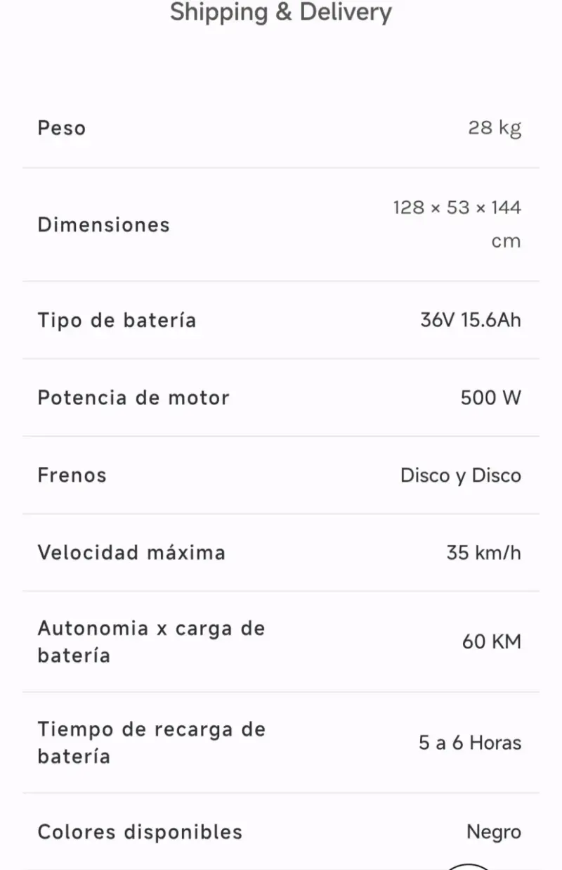 Bicicleta eléctrica 3Drive negra con batería potente - 4