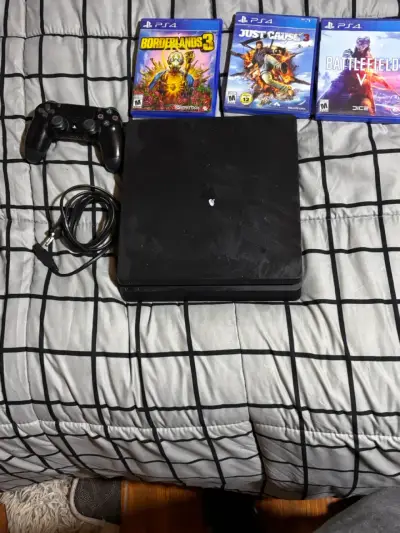 Consola PS4 slim 1tb con juegos y control - miniatura 2
