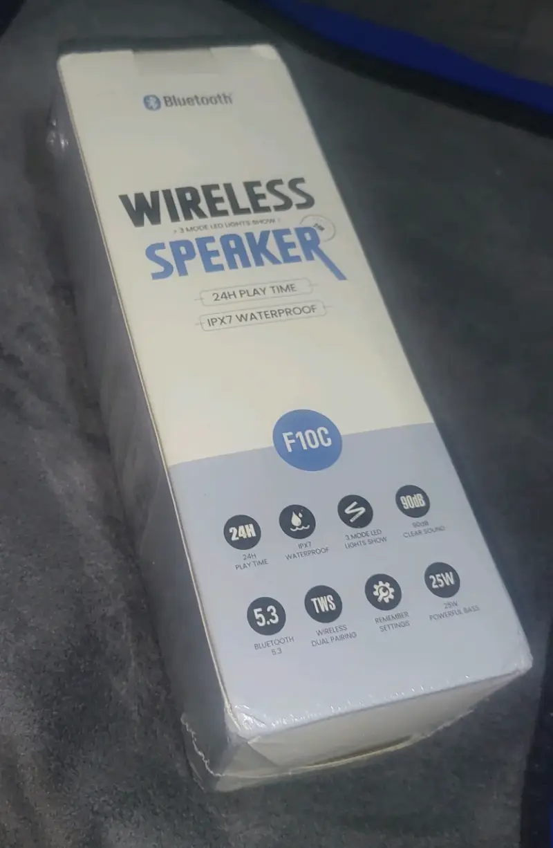 Parlante Bluetooth RGB Wise Tiger F10 Rojo - 5