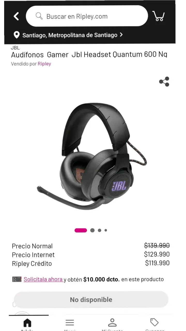 Audífonos Gamer JBL Quantum 600 Inalámbricos - 5