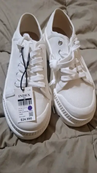 Zapatillas blanca Nueva 40 para mujer Index  28 cm - miniatura 1