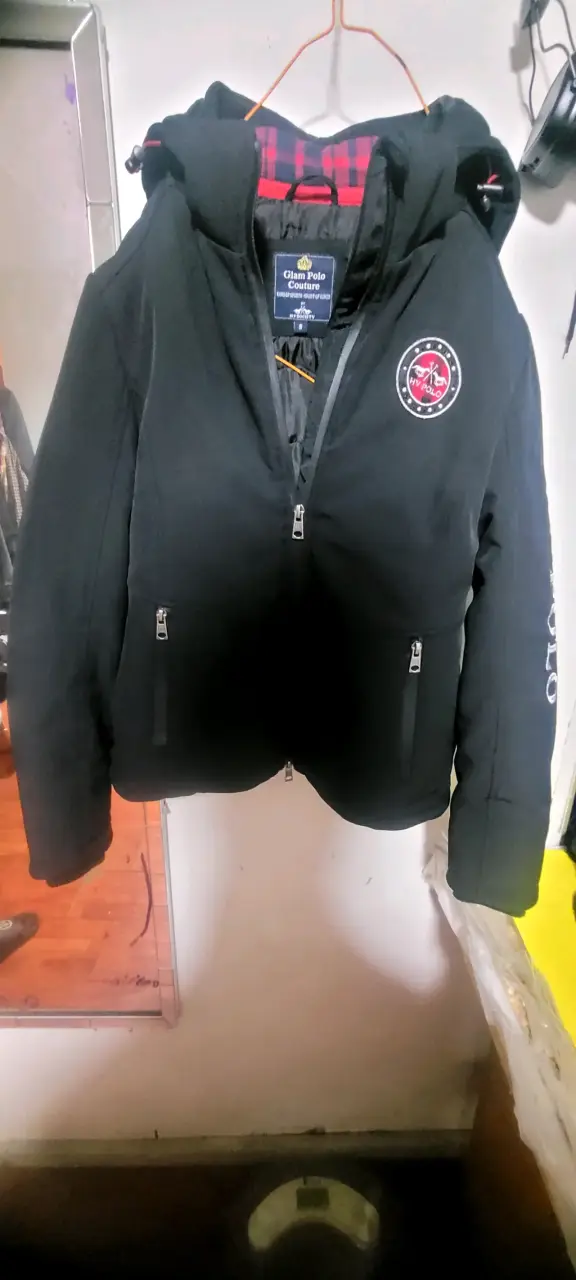 Chaqueta negra HV Polo con capucha - 2
