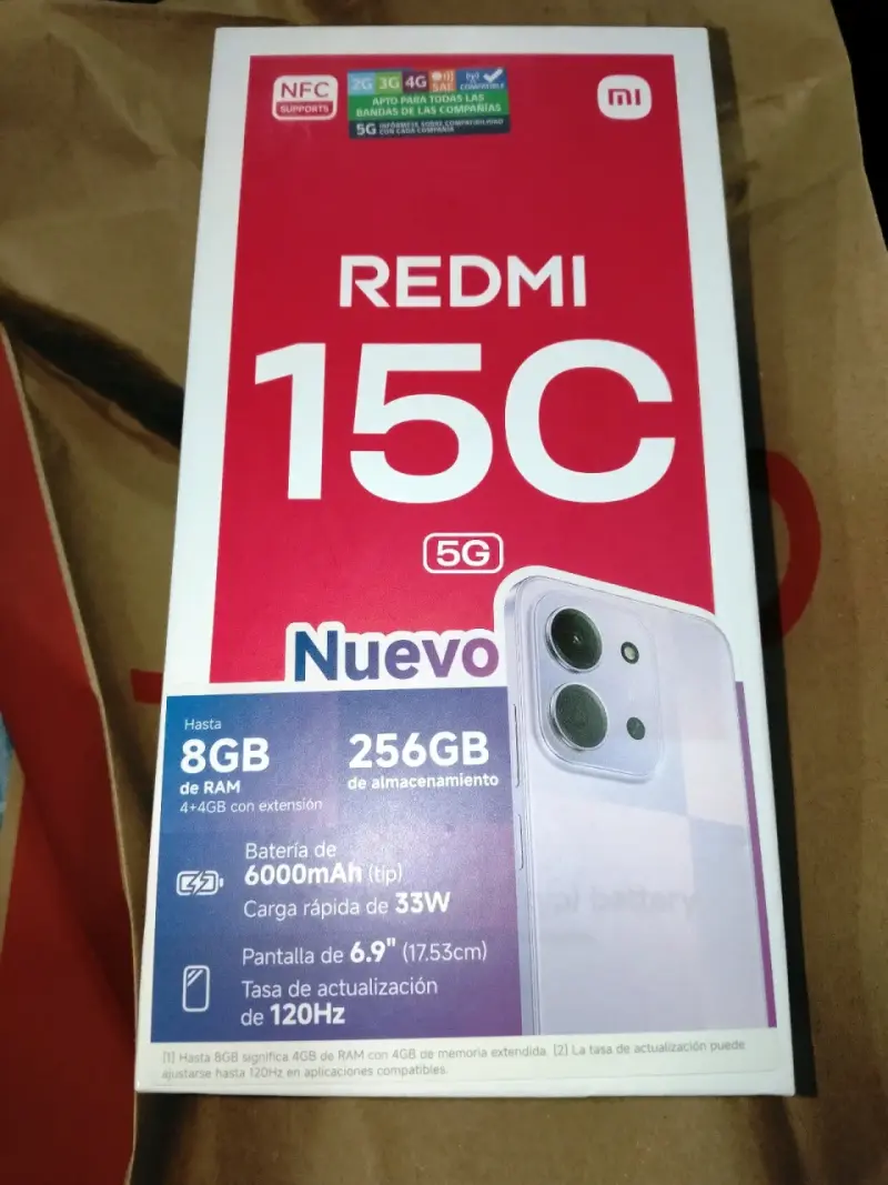 Smartphone Xiaomi Redmi 15C 5G 256GB Nuevo - 1