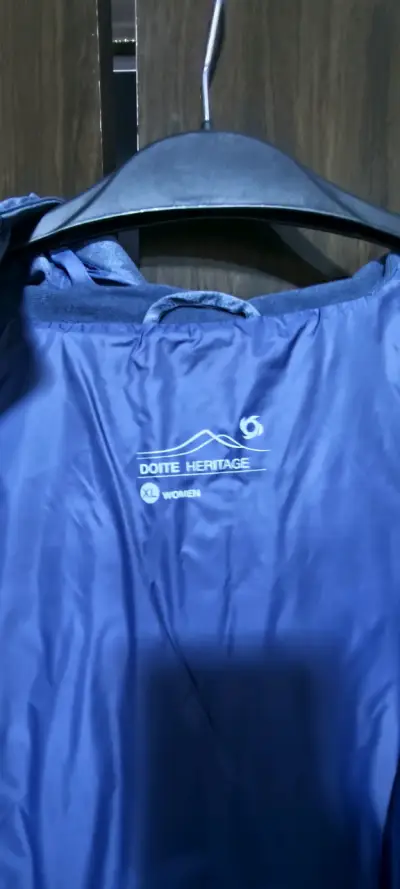 Parka azul con capucha Doite Heritage para mujer - miniatura 3