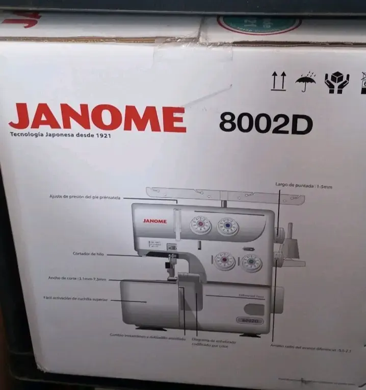 Máquina de coser Overlock Janome 8002D Overlock - 2