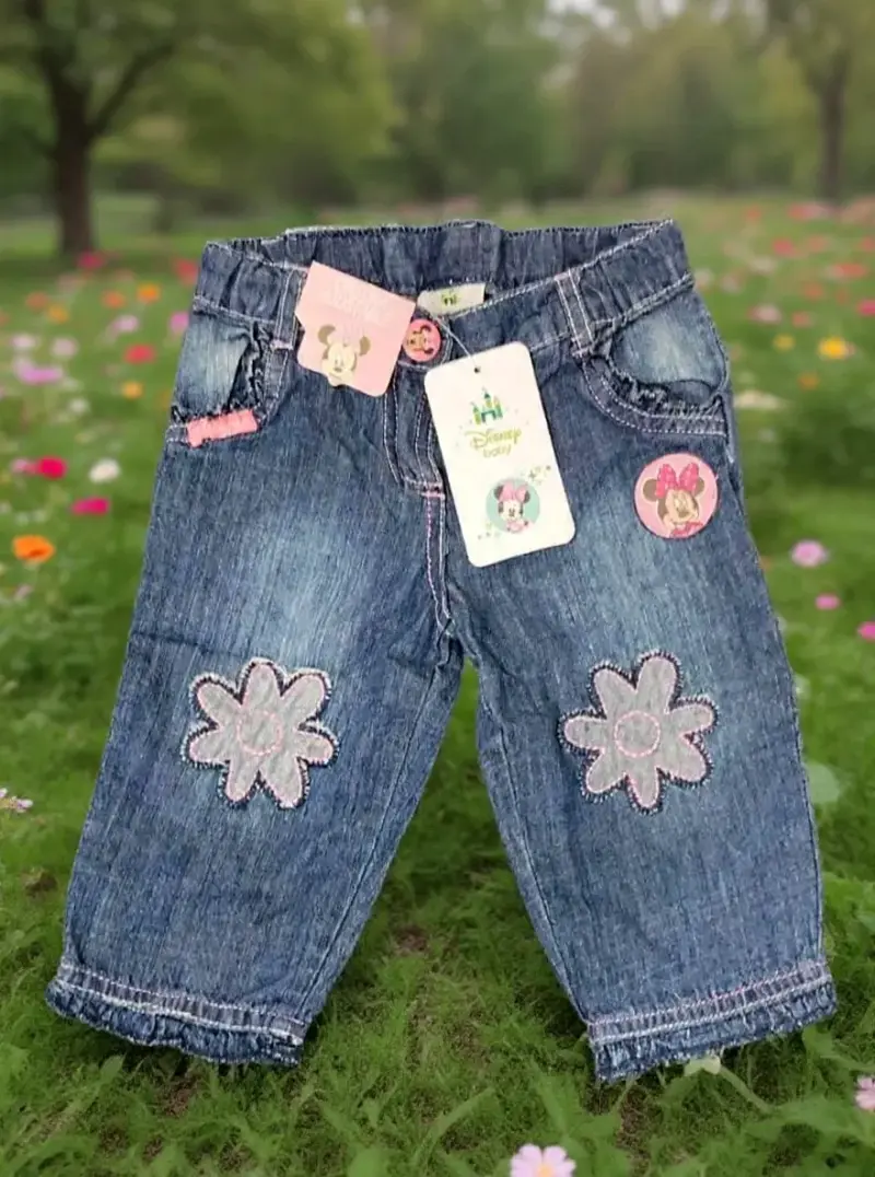 Pantalones de mezclilla para niña con diseño de Mi - 2