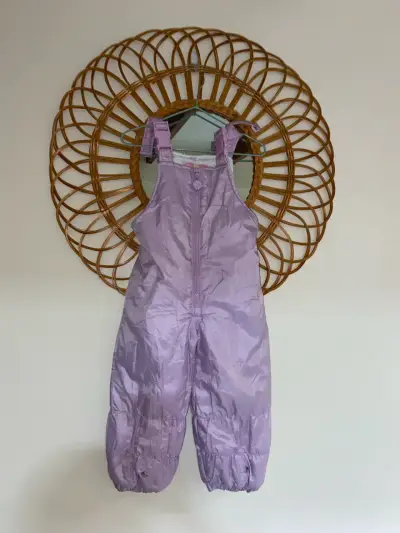 Overol de nieve infantil lila London Fog - miniatura 1