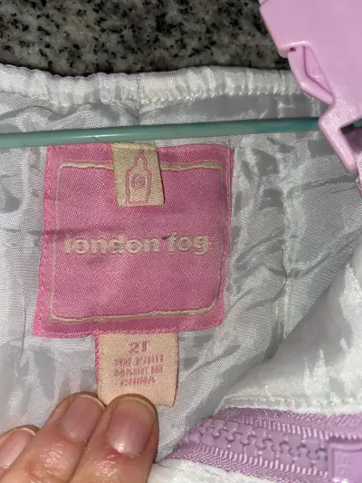 Overol de nieve infantil lila London Fog - miniatura 4