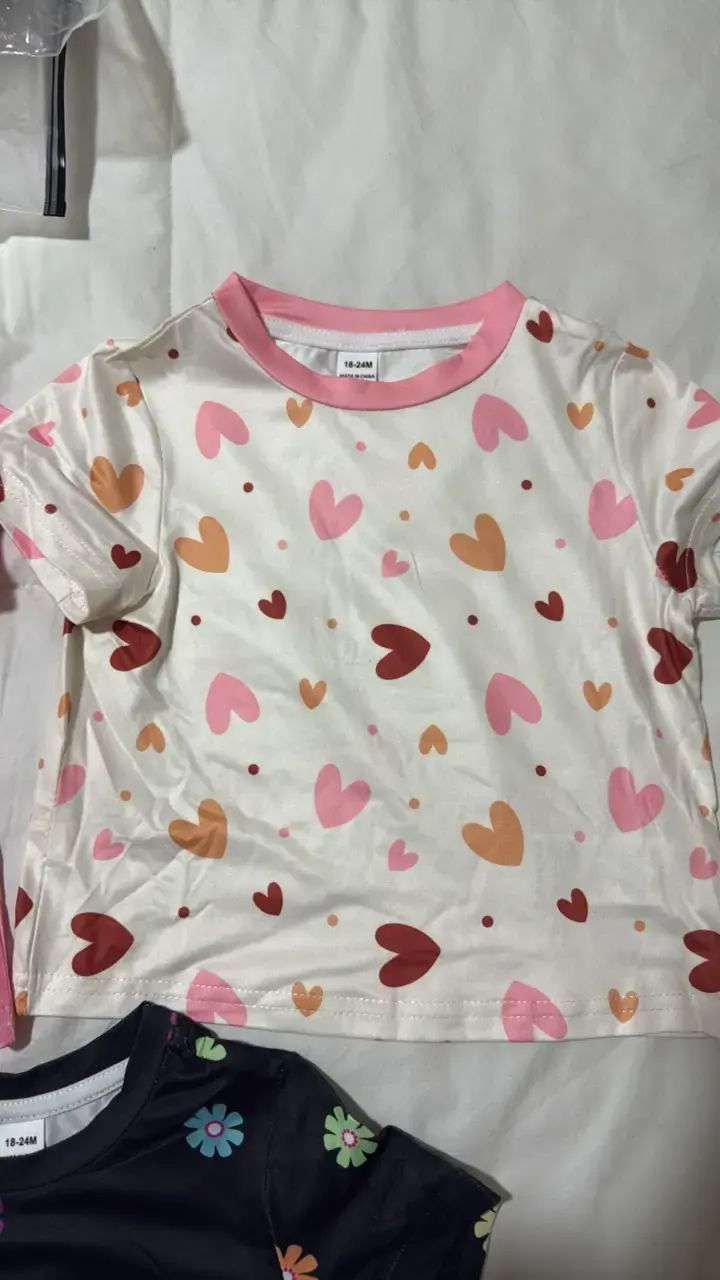 Pack de 3 poleras infantiles estampadas Shein - 3