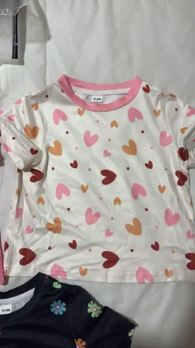 Pack de 3 poleras infantiles estampadas Shein - miniatura 3