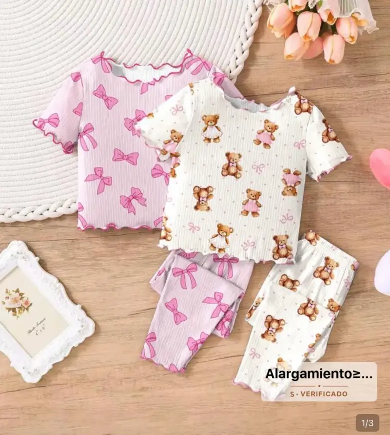 Pack 2 Conjuntos de pijamas niña SHEIN - 1