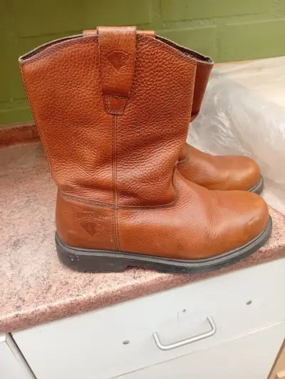 Botas de cuero marrón para hombre talla 10 - miniatura 4