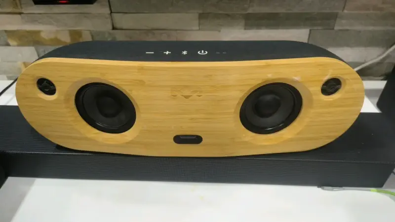 Parlante Bluetooth Marley de bambú - 1