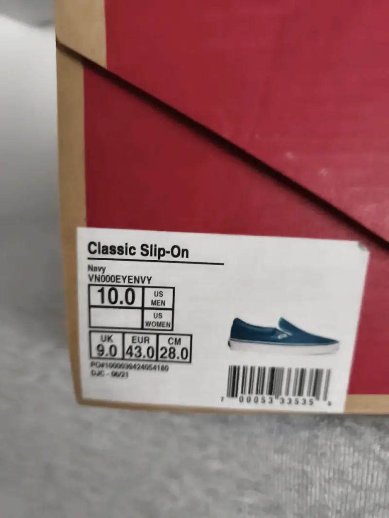 Zapatillas slip-on azul marino talla 43 - 2
