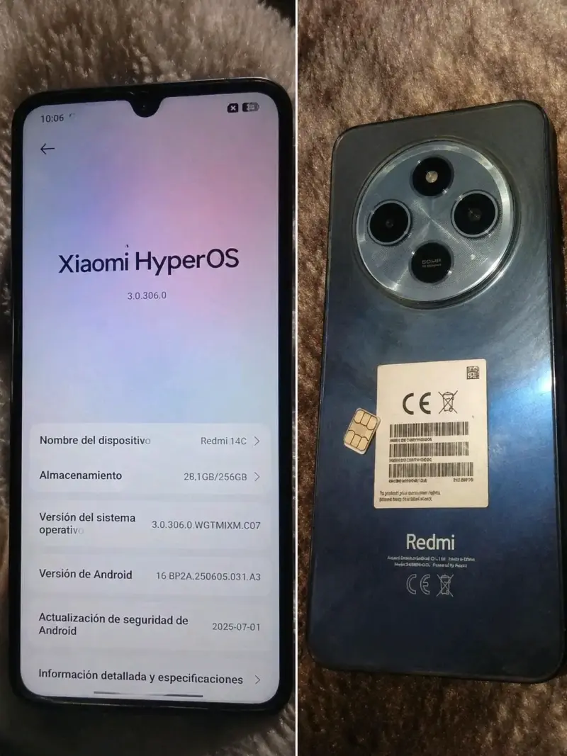 Smartphone Xiaomi Redmi 14C 256GB Azul - 1