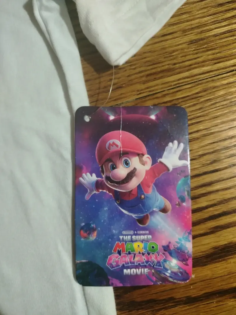 Polera Super Mario Galaxy Movie blanca - 3