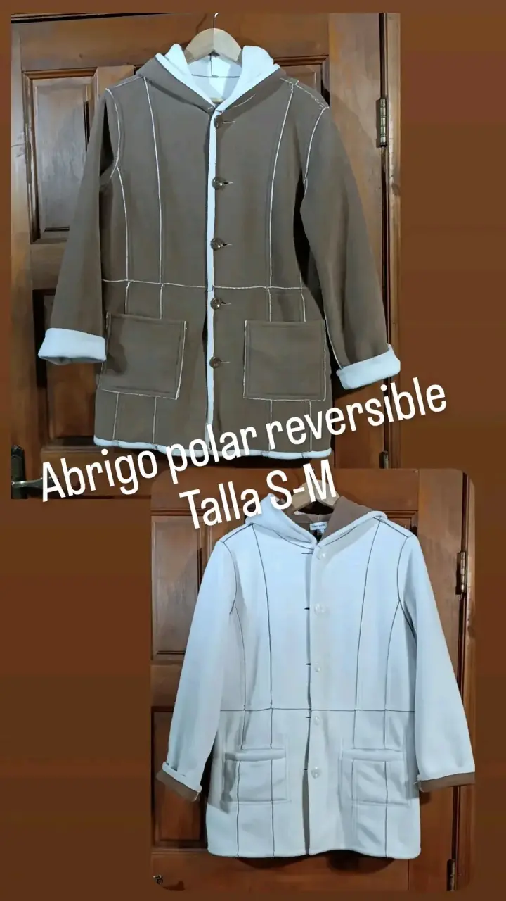 Abrigo polar reversible talla S-M - 1