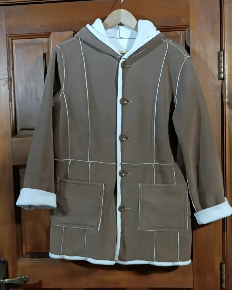 Abrigo polar reversible talla S-M - 2