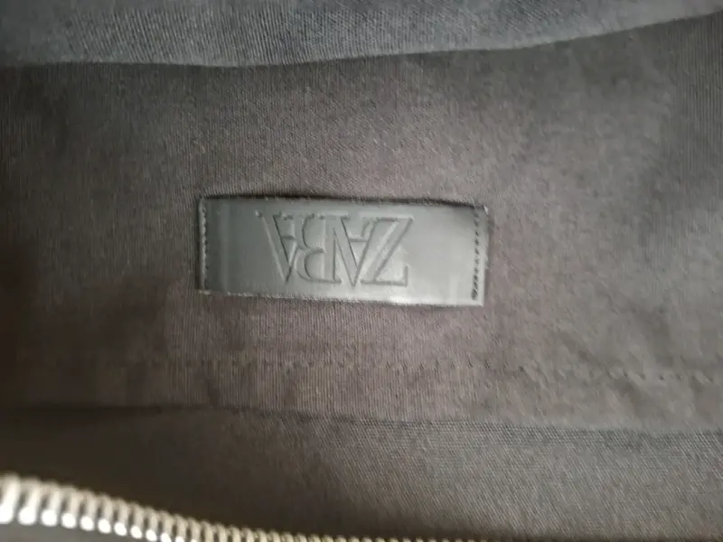 Bolso de pana marrón Zara con asas largas - 3