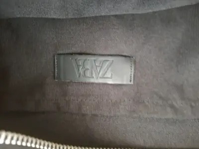 Bolso de pana marrón Zara con asas largas - miniatura 3