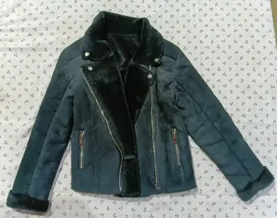 Chaqueta de invierno negra con forro Rock Star - miniatura 2