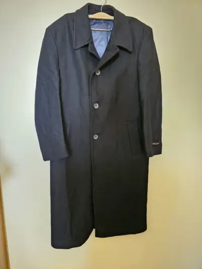 Abrigo de lana azul oscuro para hombre talla 44 () - miniatura 1